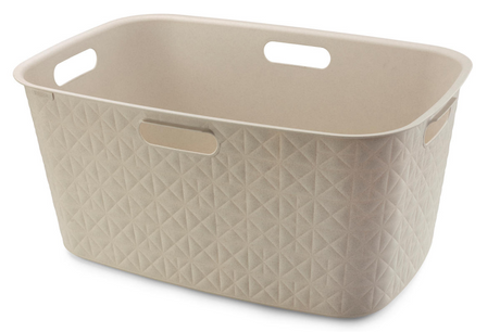 Cesto para la ropa Curver softex 45l blanco tiza 57x37x27cm
