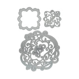 Tonic studios • set de troqueles esenciales topper flor floreciente