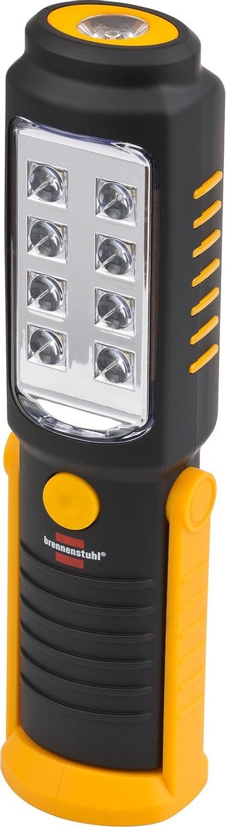 Brennerstuhl, lámpara de mano LED SMD, plástico, negro 4,5 x 5,5 x 21,5 cm negro