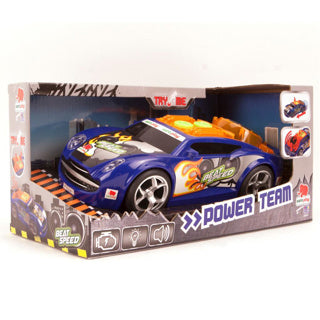 Coche beatspeed con luz y sonido a pilas | 2 piezas