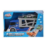 Rapid wheels auto transporter + die cast auto 8 assorti | 4 stuks