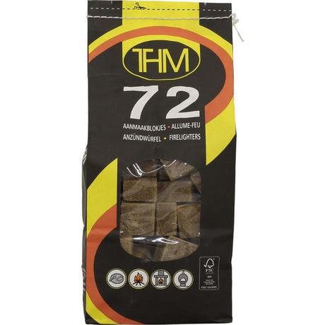 Encendedores Fire-up thm marrón FSC bolsa de 72 piezas