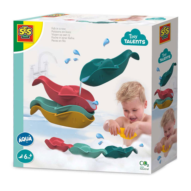 Ses pequeños talentos - peces en fila
