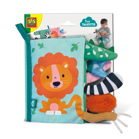 Ses creative ses tinytallents libro sensorial colas de animales suaves