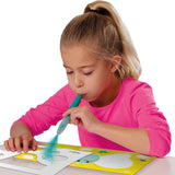 Ses Creative – Graffiti con aerógrafo – Set de manualidades creativas a partir de 6 años – Incluye 6 rotuladores, rotulador negro, plantillas y páginas para colorear