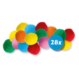 Ses creative ses - bolas de agua para salpicaduras - globos de agua reutilizables - se pueden usar secos y húmedos - colores alegres - 28 bolas por juego - alternativa al globo de agua - juego de verano al aire libre - juguetes para la piscina