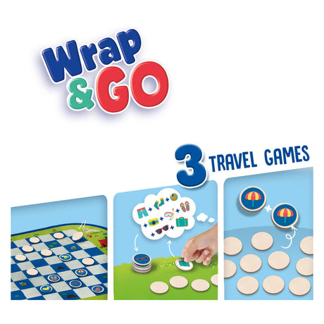 Ses wrap and go juegos de viaje, 3en1
