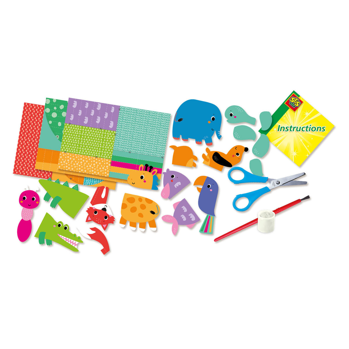 Ses creative ses zig zag origami animals