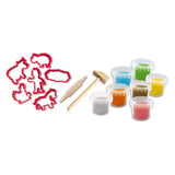 Ses creative - mi primer - mega set de arcilla - herramientas y formas de arcilla - arcilla sin gluten en colores brillantes - no se seca - tema de granja - con rodillo de madera y martillo