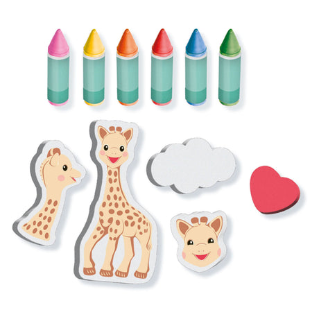 Ses creative ses sophie la girafe tiza de baño con formas