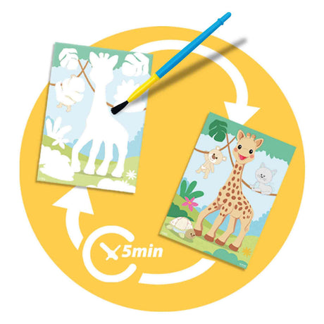 Ses creative ses mi primera sophie la girafe - colorear con agua