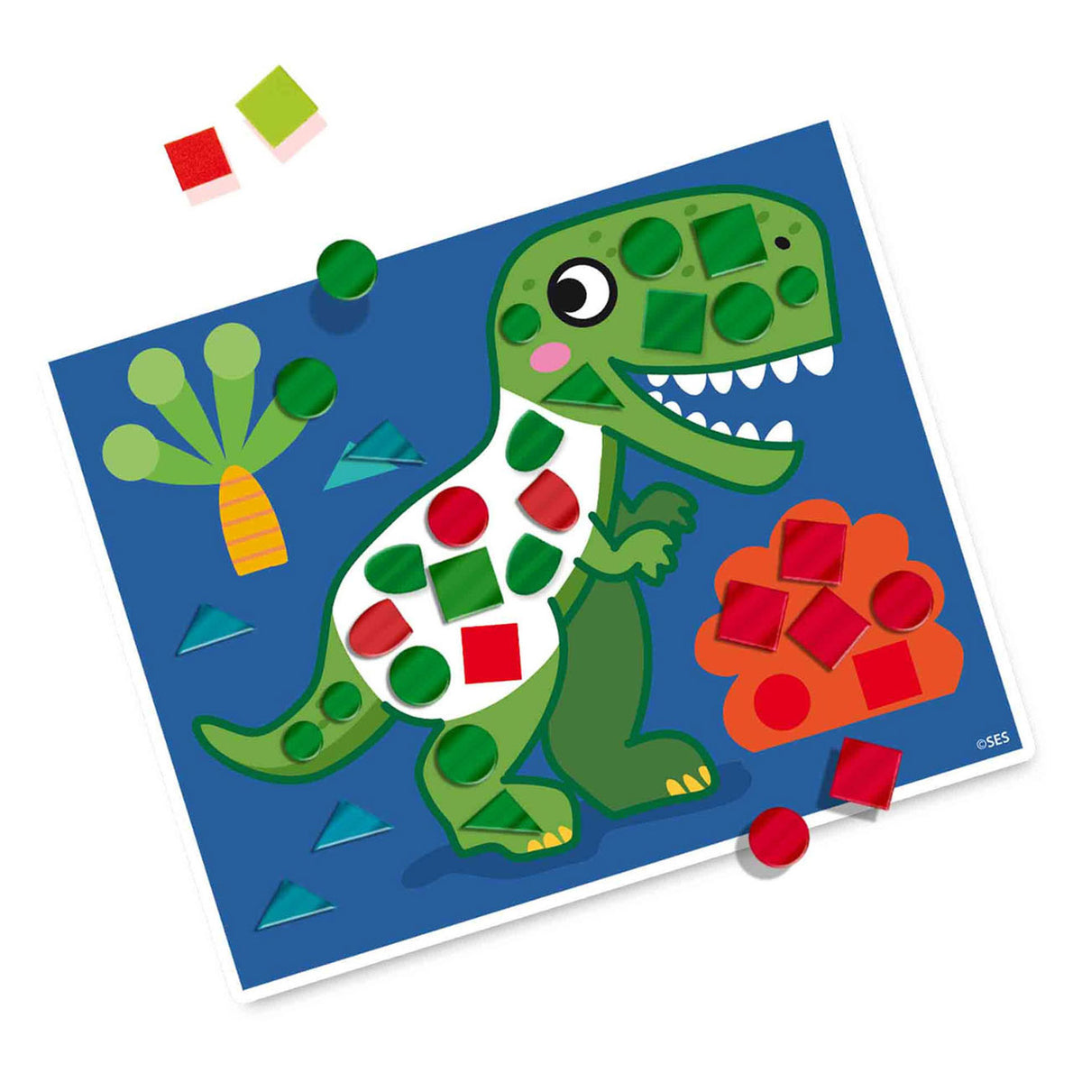 Ses ses creativo aprendo a hacer mosaicos de dinosaurios