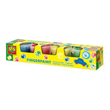 Coloros primarios de pintura para el dedo de SES, 4x110ml