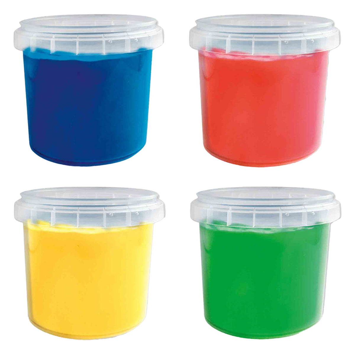 Coloros primarios de pintura para el dedo de SES, 4x110ml