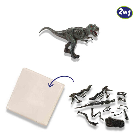 SES Explore Dino y Skeleton excavados 2in1 - t -rex