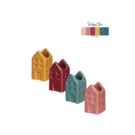 Ideas 4 estaciones florero casa amsterdam 3x3x8cm 4 surtidos