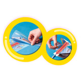 Kit de manualidades plegable con seis aviones.