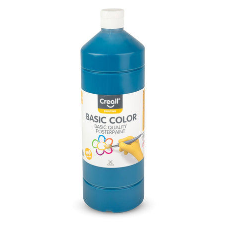 Pintura escolar Creall turquesa, 1 litro.