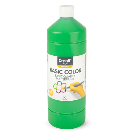 Pintura escolar Creall verde, 1 litro