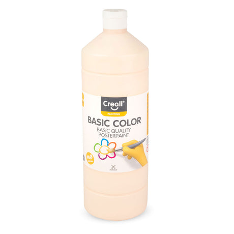 Pintura escolar Creall melocotón, 1 litro.