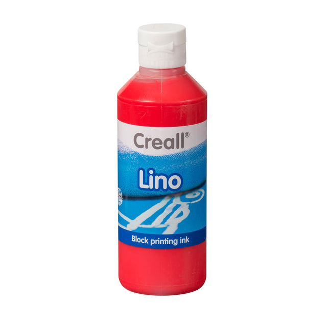 Creall lino block print pintura rojo claro, 250ml