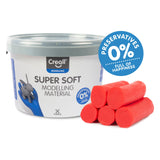 Creall arcilla supersoft roja, 1750gr.