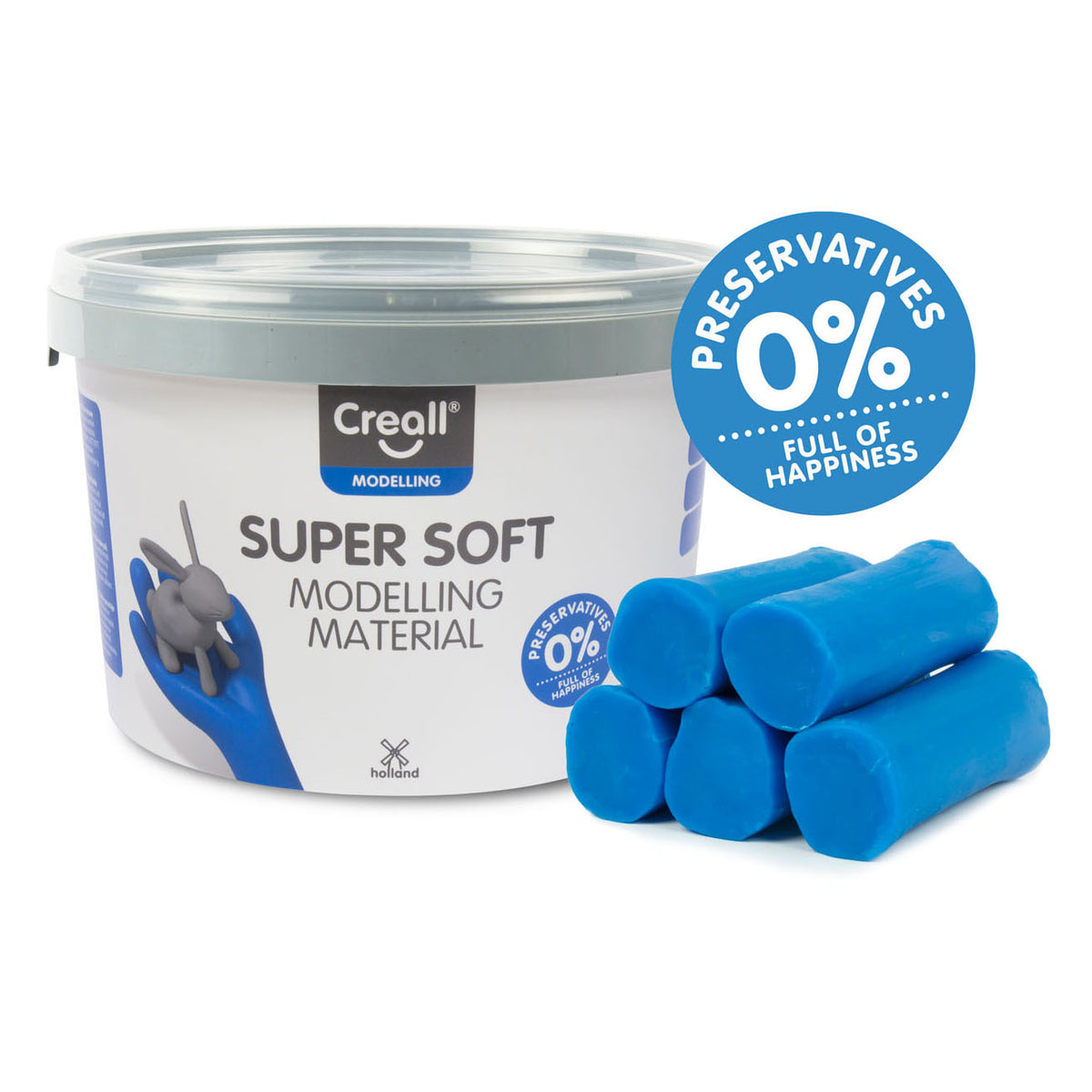 Creall arcilla supersoft azul, 1750gr.