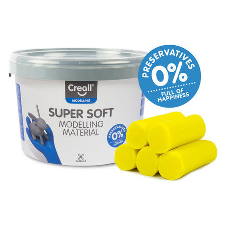 Creall arcilla supersoft amarilla, 1750gr.