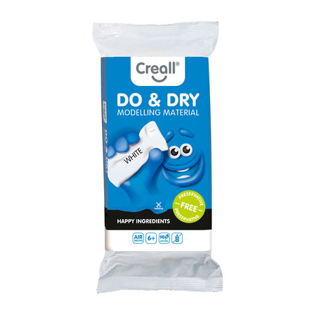 Creall do plastilina en seco sin conservantes blanca, 500gr.