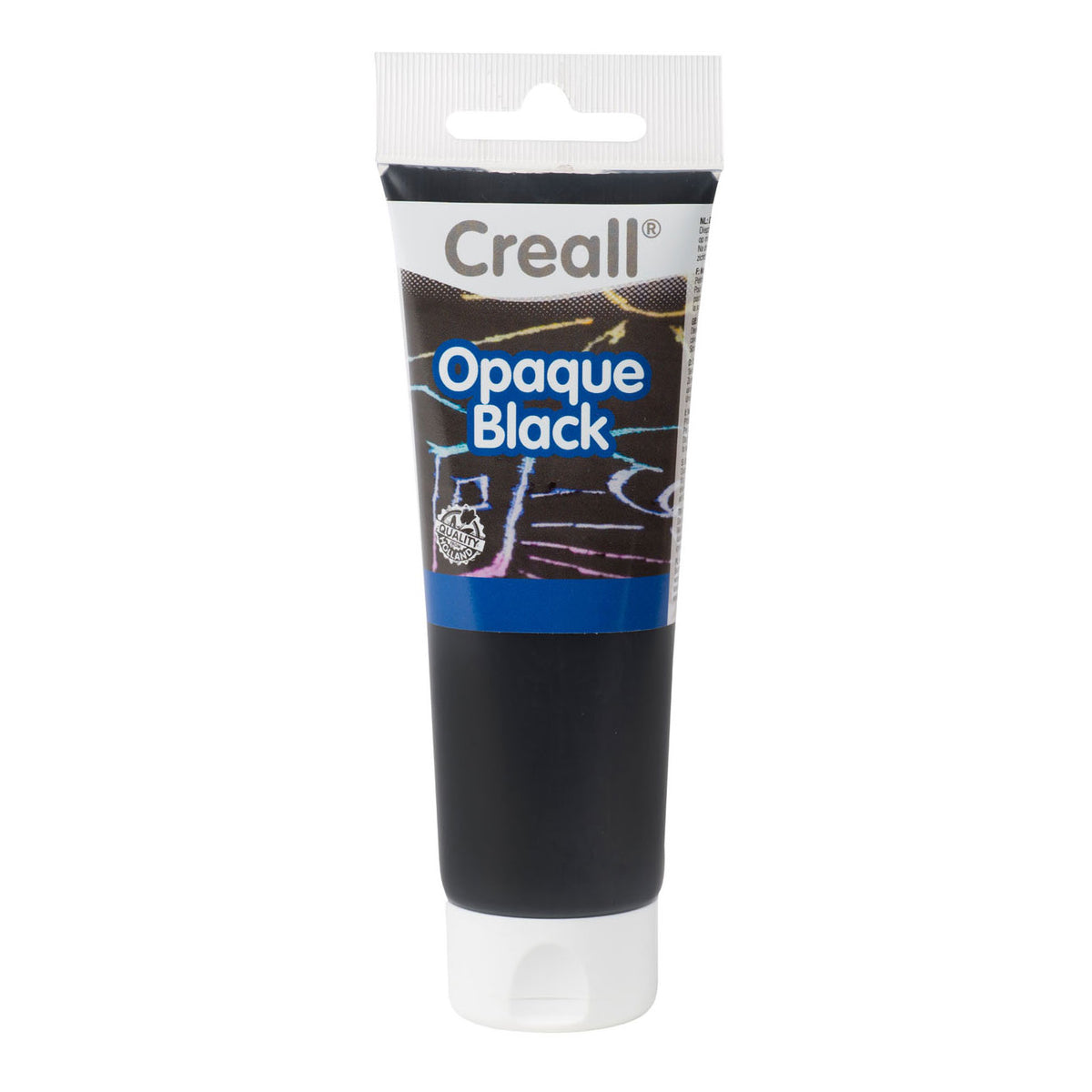Pintura opaca Creall negra, 120ml.
