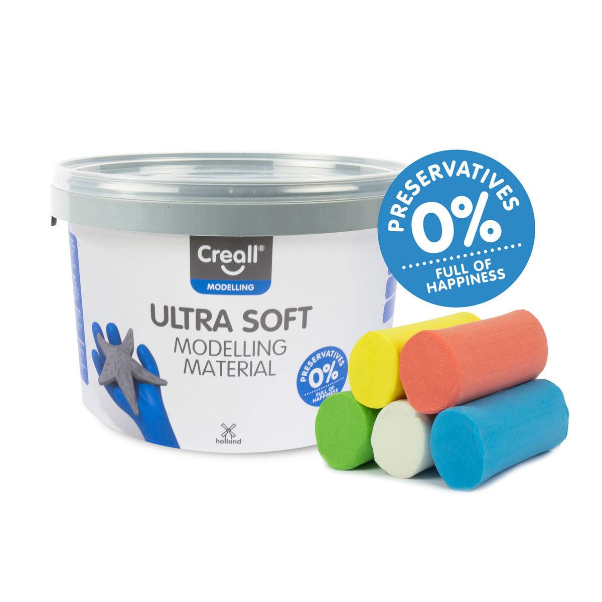 Creall color arcilla ultra suave - 5 colores de arcilla - 1100 gr.