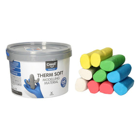Arcilla blanda Creall therm - 5 colores de arcilla - 2000gr.