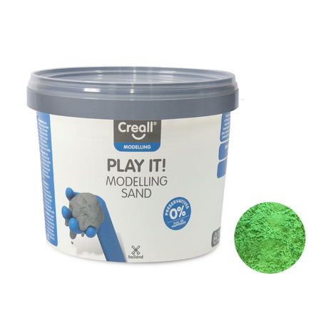 Creall play it play verde arena, 750gr.