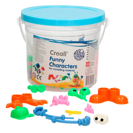 Creall accesorios de arcilla de personajes divertidos, 130 piezas