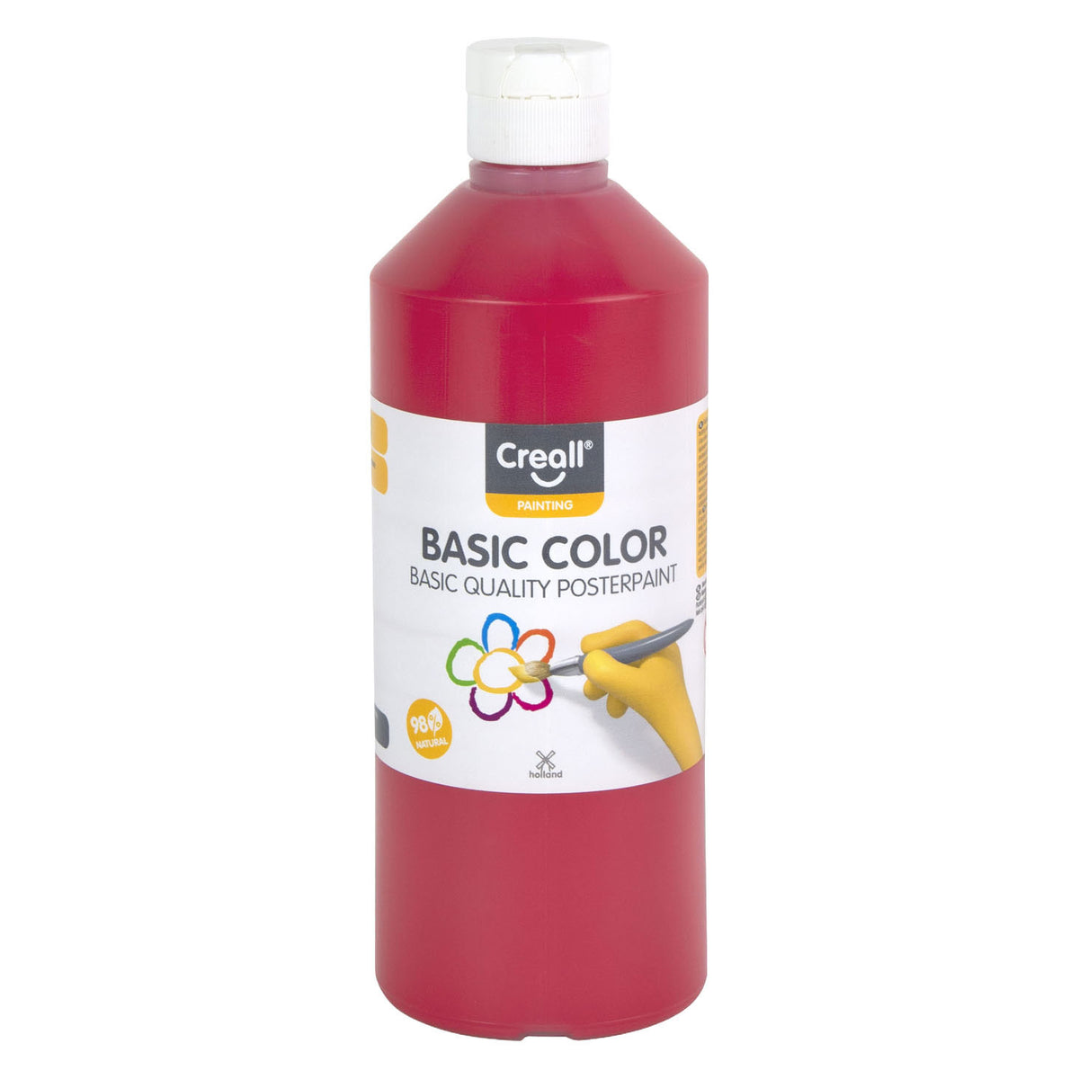 Pintura escolar Creall rojo oscuro - 500ml