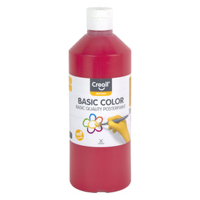 Pintura escolar Creall rojo oscuro - 500ml