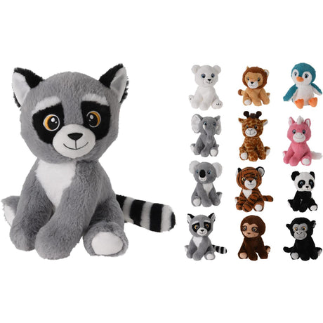 Tender Toys peluche animal salvaje 20x18x25cm disponible en 12 animales diferentes