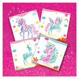 Ses creative - unicornio - rotuladores aerografo - manualidades niña - 12 cartas de colores - lavable de la ropa - a partir de 5 años