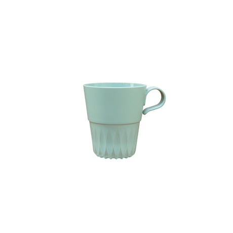 Papstar vaso de oficina plástico reutilizable 180ml ã˜7,5x8,8cm juego de 10 piezas verde suave
