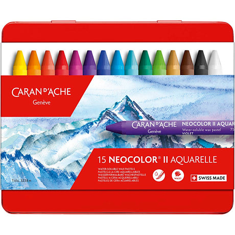 Caran d'ache https: www.cchobby.nl caran-d-ache-neocolor-ii-l-10-cm-espesor-8-5-mm-varios-colores-15-piezas-1-caja