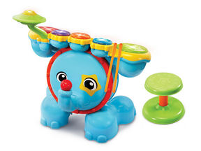Batería vtech rock cuero - juguetes educativos bebe - sonido y juegos - instrumento musical bebe