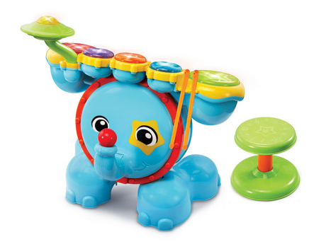 Batería vtech rock cuero - juguetes educativos bebe - sonido y juegos - instrumento musical bebe