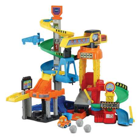 Vtech toot toot cars mega set de juego para obras de construcción - con coche de juguete - juguetes educativos e interactivos para bebés - regalo - de 1 a 5 años