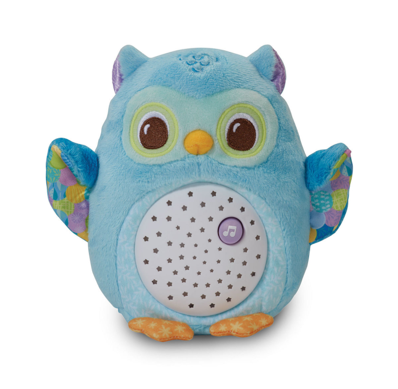 Búho para dormir Vtech azul - peluche interactivo - música y sonidos de la naturaleza - de 0 a 6 años