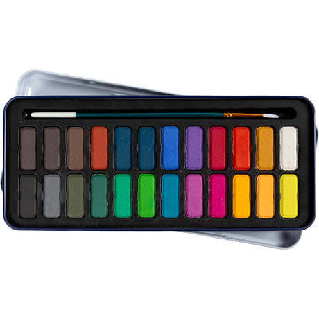 Colortime https: www.cchobby.nl juego de acuarela-tamaño-12x30-mm-varios-colores-24-color-1-caja