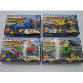 Ministeck bouwsets 4 raceauto's