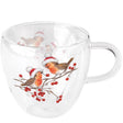 Ambiente vaso 0,2l petirrojos navideños