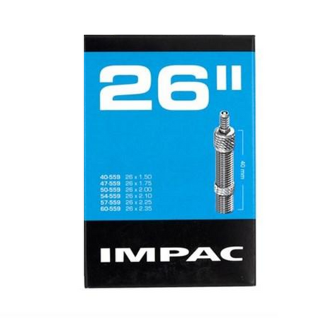 Tubo interno Impac (Schwalbe) DV13 26 pulgadas 40 60-559 40 mm