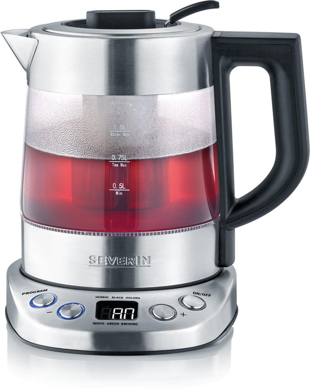 Hervidor Severin cristal acero inoxidable 1l 2200w
