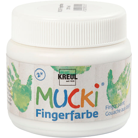 Empresa creativa https: www.cchobby.nl mucki-fingerpaint-white-150-ml-1-doosje